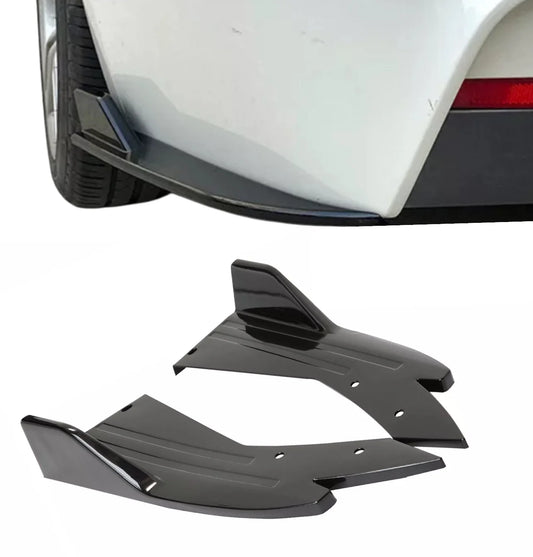 Universal Back Canards 2pcs Gloss black- ABS Plastic