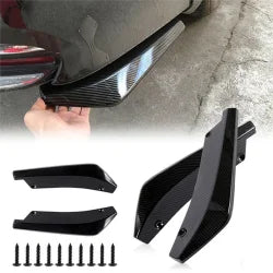 Simple Back Canards 2pcs Shine Black & Carbon- ABS plastic